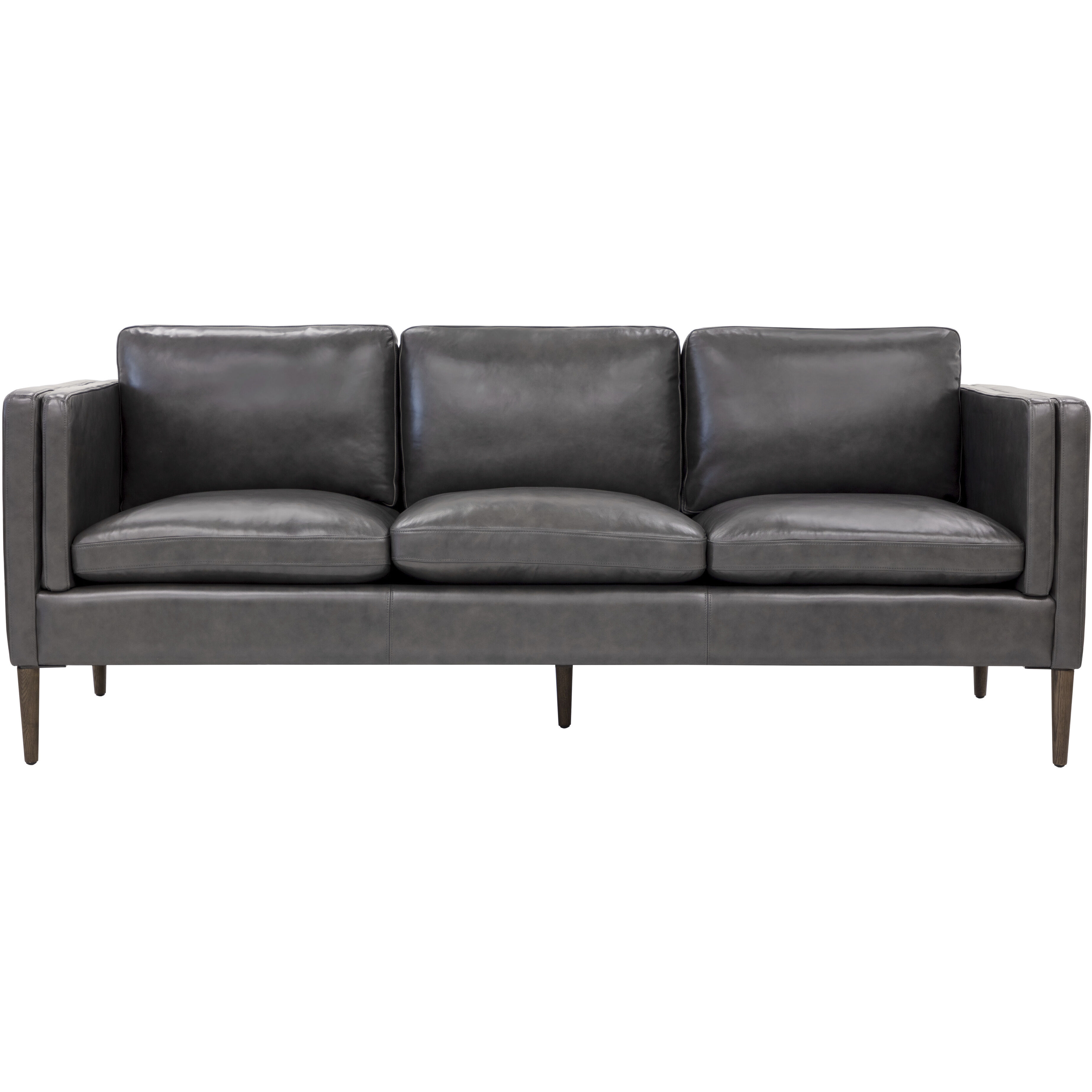 Richmond Brentwood Charcoal Leather Sofa
